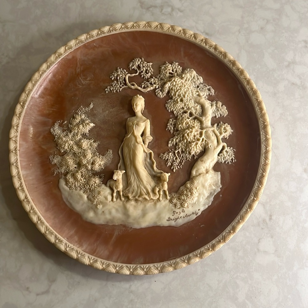Gayle Bright Appleby numbered plate Incolay stone Lord Byron She Walks in Beauty